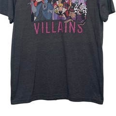 Disney Villains Graphic Tshirt Medium Gray New Villaincore Summer