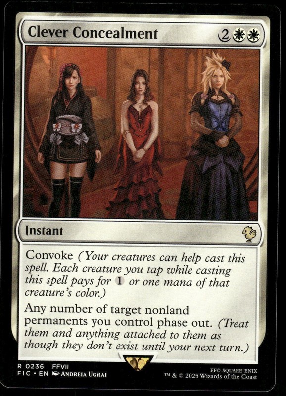 1x Clever Concealment – Commander: FINAL FANTASY – NM – MTG