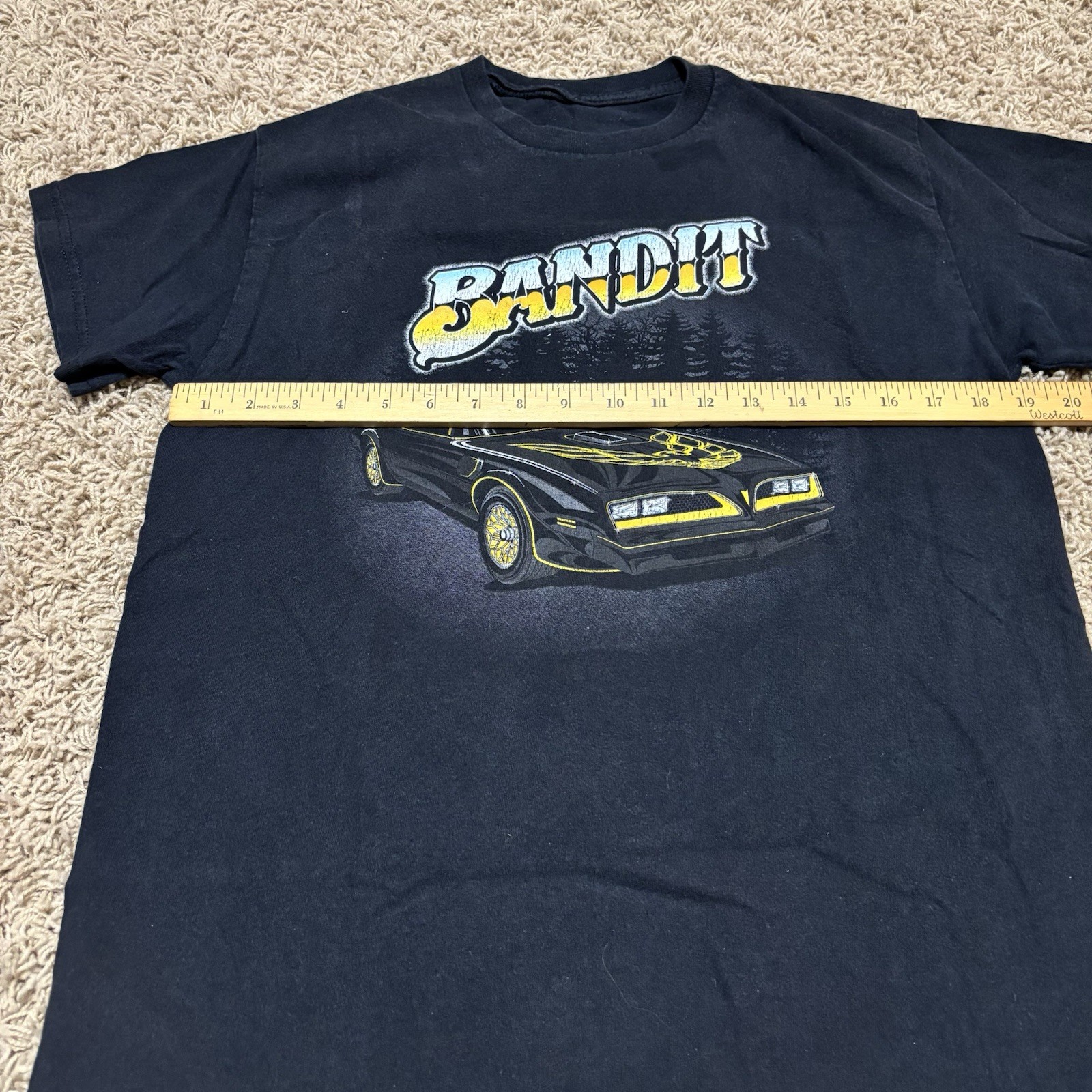 Big Rig Tee's Mens Small Smokey Bandit Trans Am Snowman Shirt Sleeve Trucker gallery