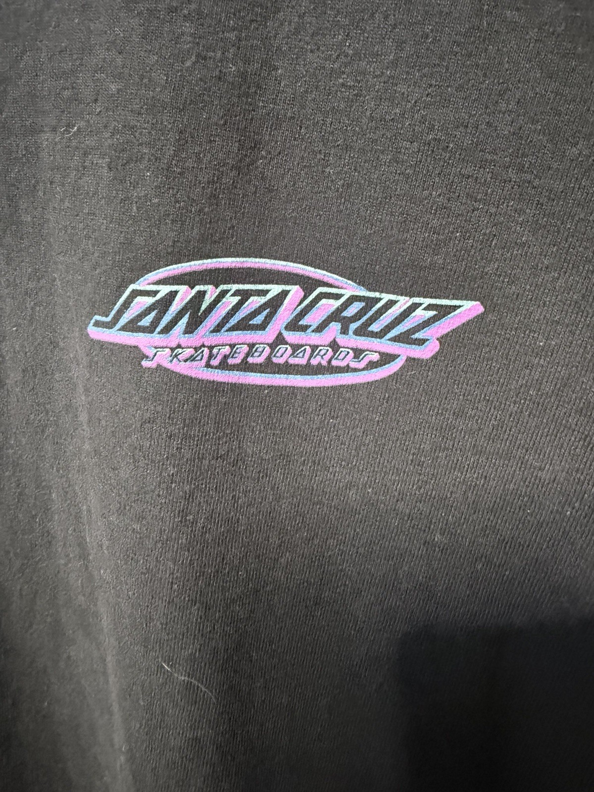 Vtg Santa Cruz Skateboards Shirt L Big Graphic Skate Preowned gallery
