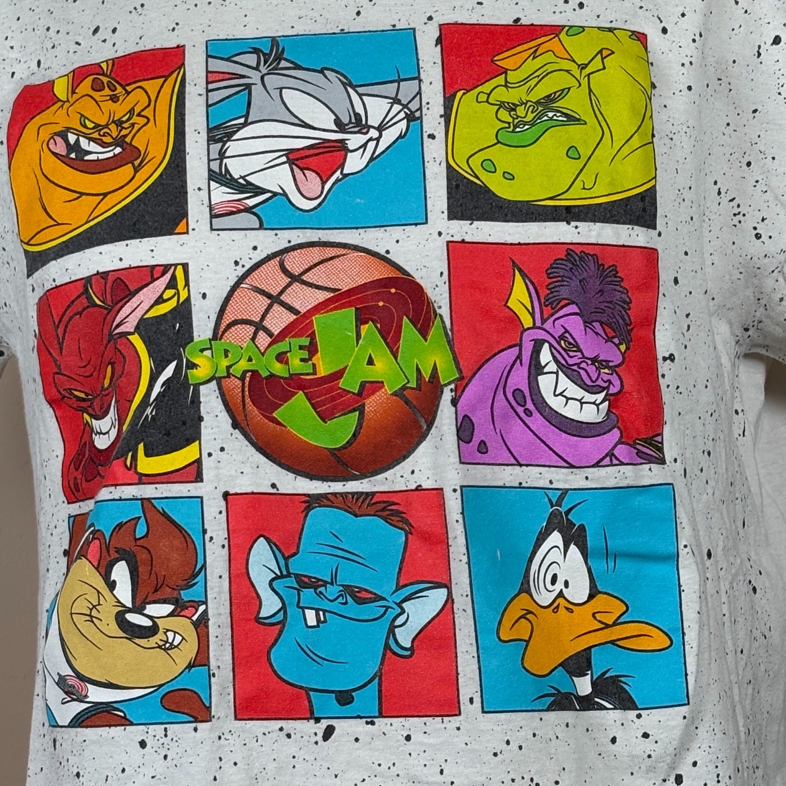 Looney Tunes Men's Space Jam T-Shirt Large Bugs Bunny Tune Squad Taz Daffy Duck gallery