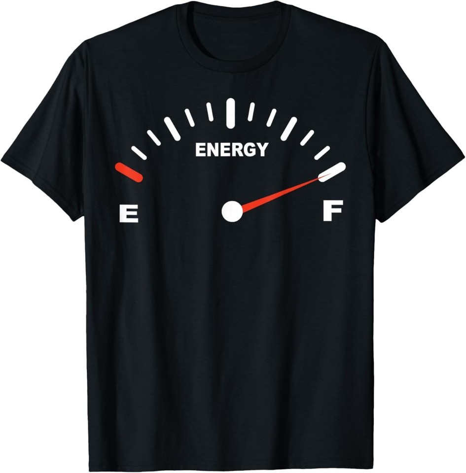 Energy Gauge Funny Dad Son Daughter Matching Father’s Day T-Shirt