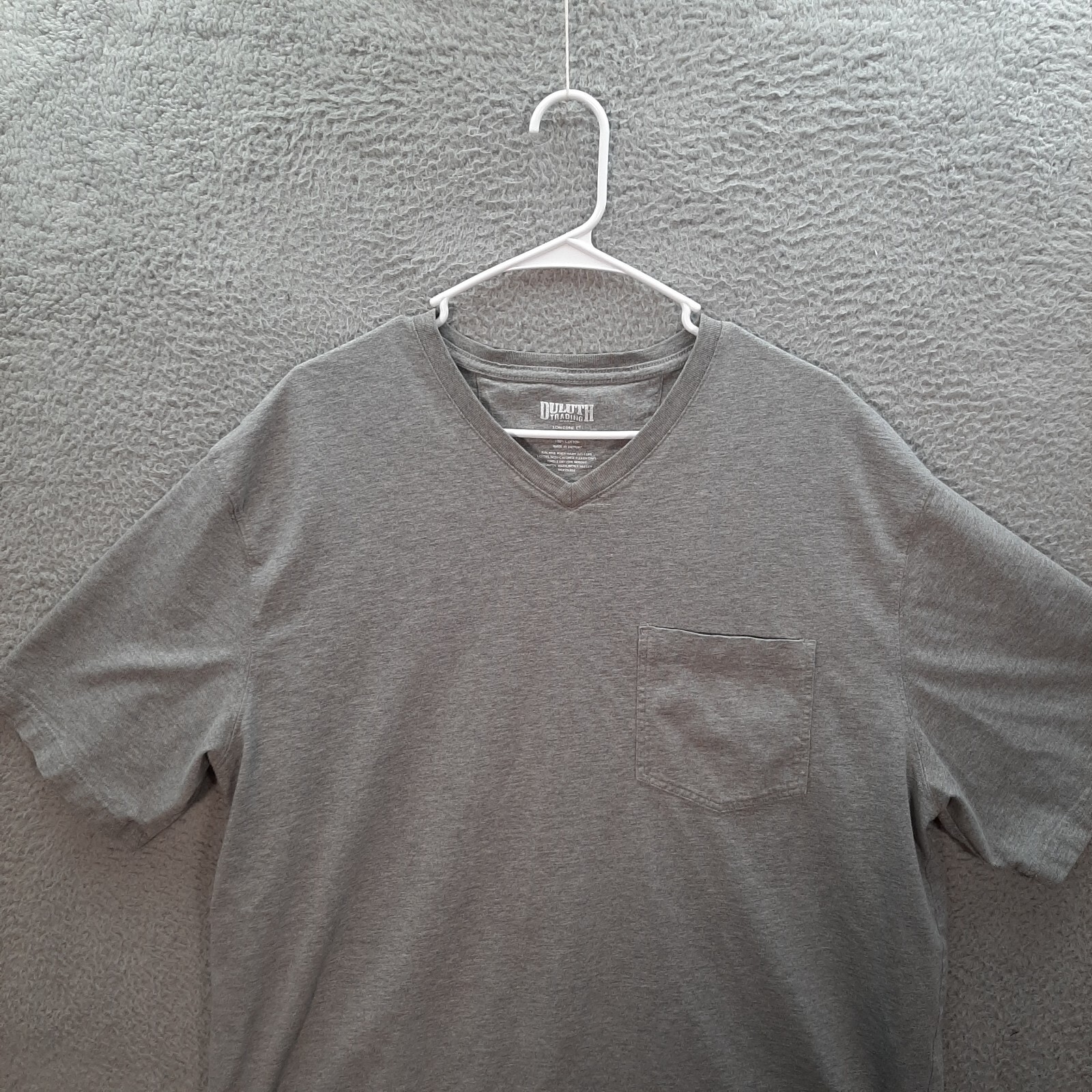 Duluth Trading Co Shirt Adult Large Gray Longtail T Workwear Grunge Outdoors gallery