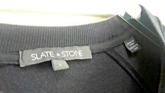 SLATE & STONE Long Sleeve Sweatshirt Camouflage Camo Men’s Large Gray Black
