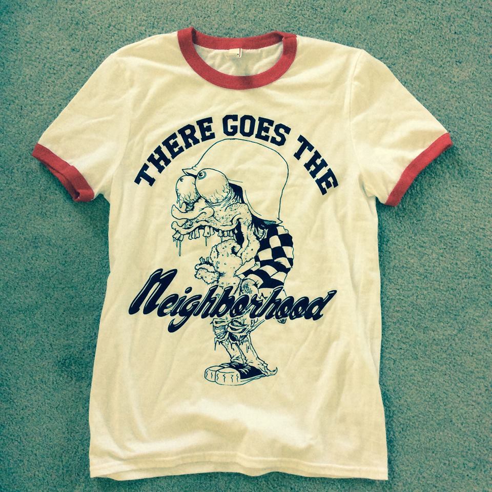 THERE GOES THE NEIGHBORHOOD RINGER T SHIRT biker punk metal patch jacket badge gallery