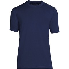 Lands’ End Mens SPF Short Sleeve Cooling Tee Deep Sea Navy Regular L