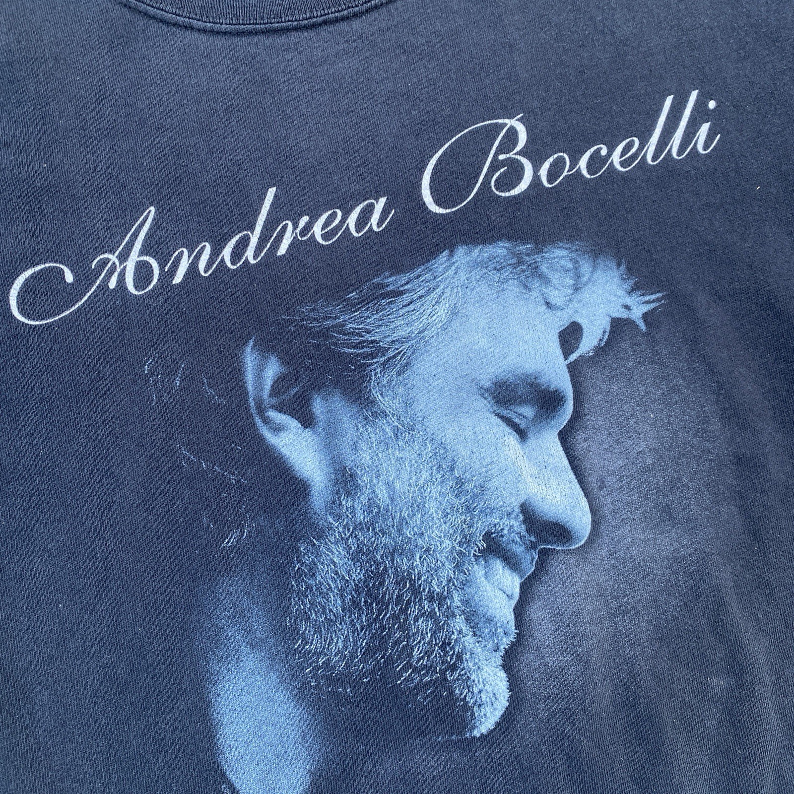 Vintage Andrea Bocelli Tee Shirt Black Small Anvil gallery