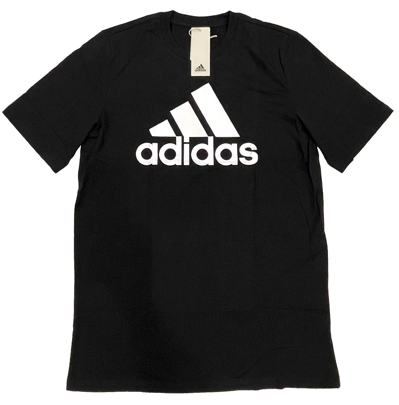 adidas Mens Big &Tall Medium Tall MT T-Shirt Top Black/White IC9347 gallery