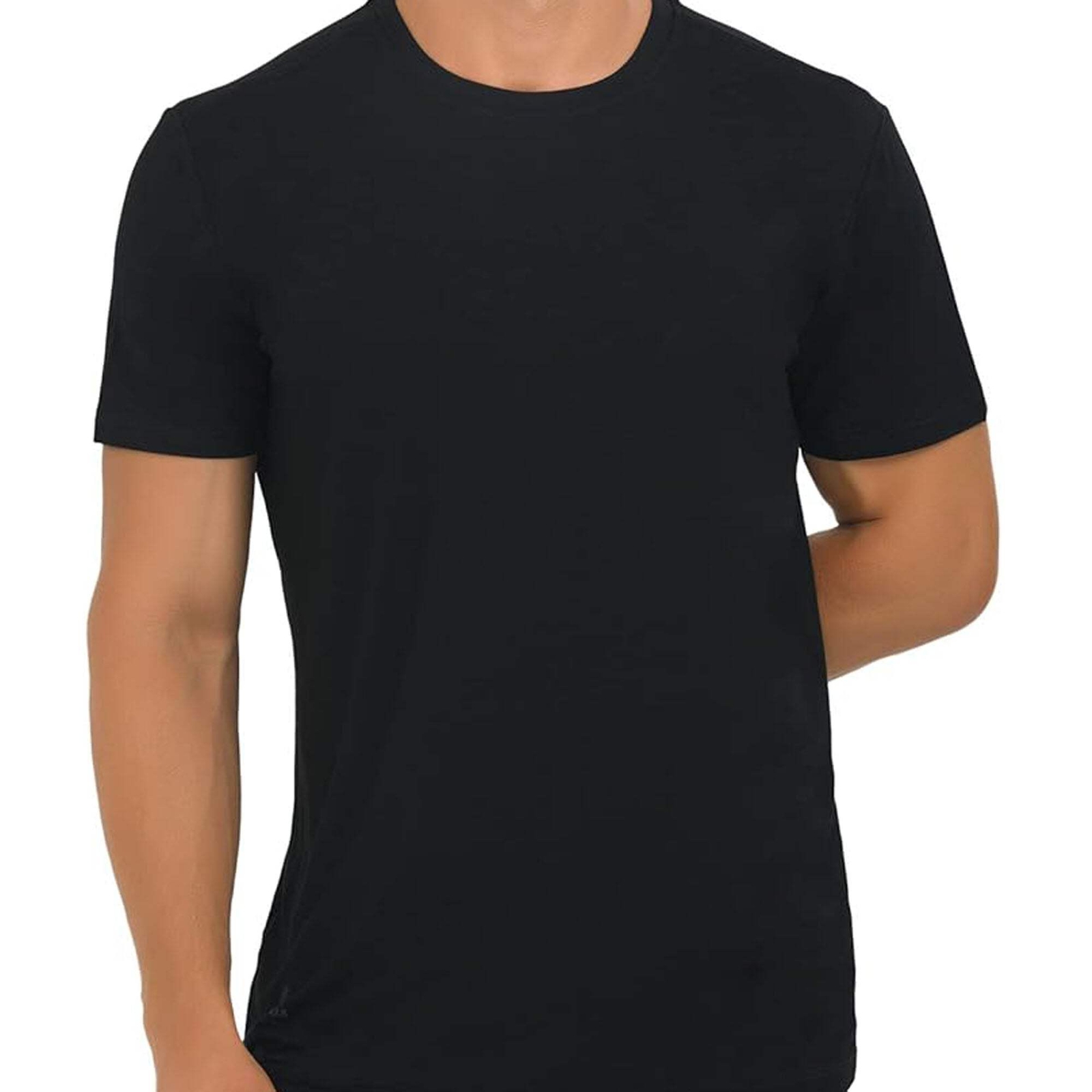 Premium T-Shirts for Men Rayon Made from Bamboo Crewneck Undershirt Tees Moistur gallery