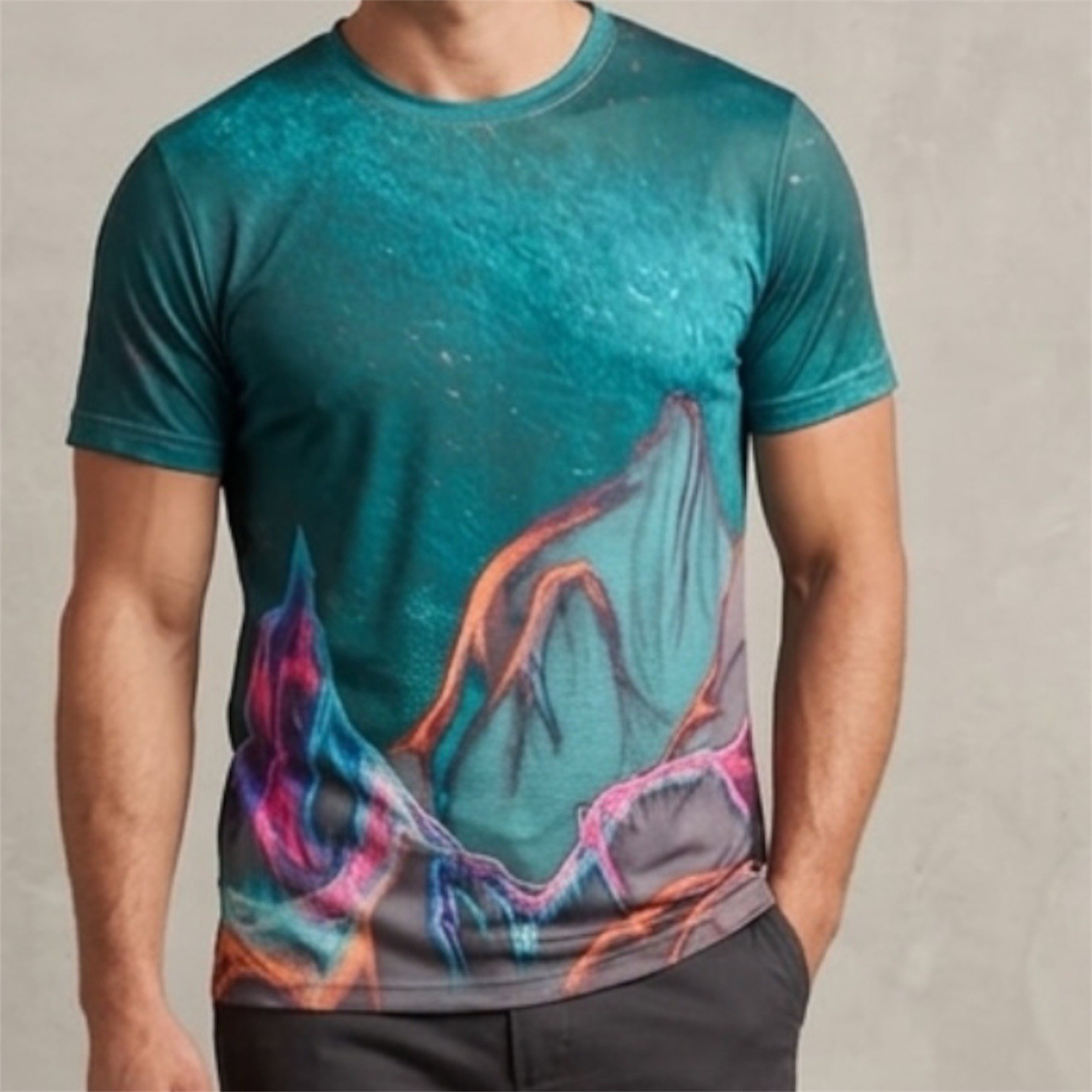 UPF 50+ Sun Shirt Stephen McIntyre Mens S Color Art Dry Wick Swim Sport fishing gallery