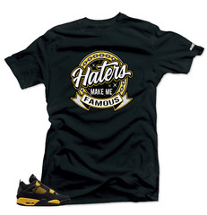 Shirt To Match Jordan 4 Retro Thunder HATERS Match Sneaker Shirts