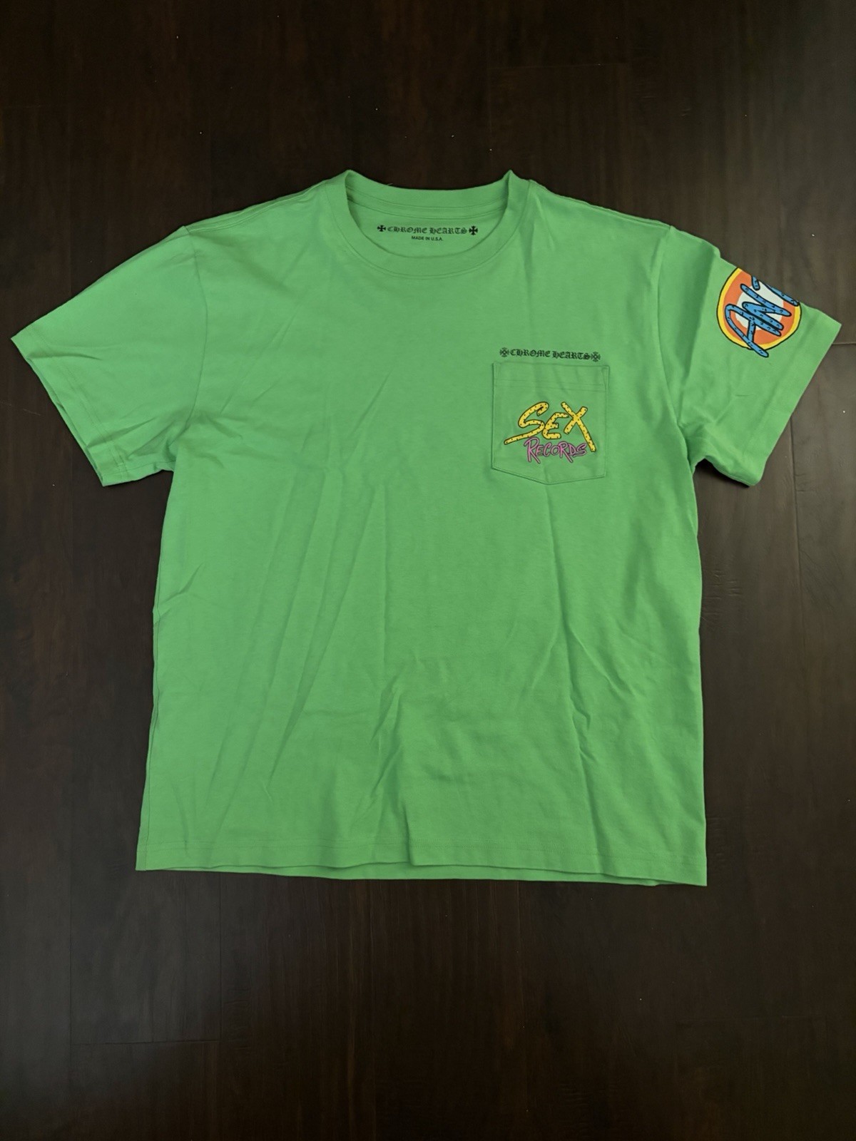 Chrome Hearts Matty Boy Sex Records Green Short Sleeve T-Shirt Large gallery