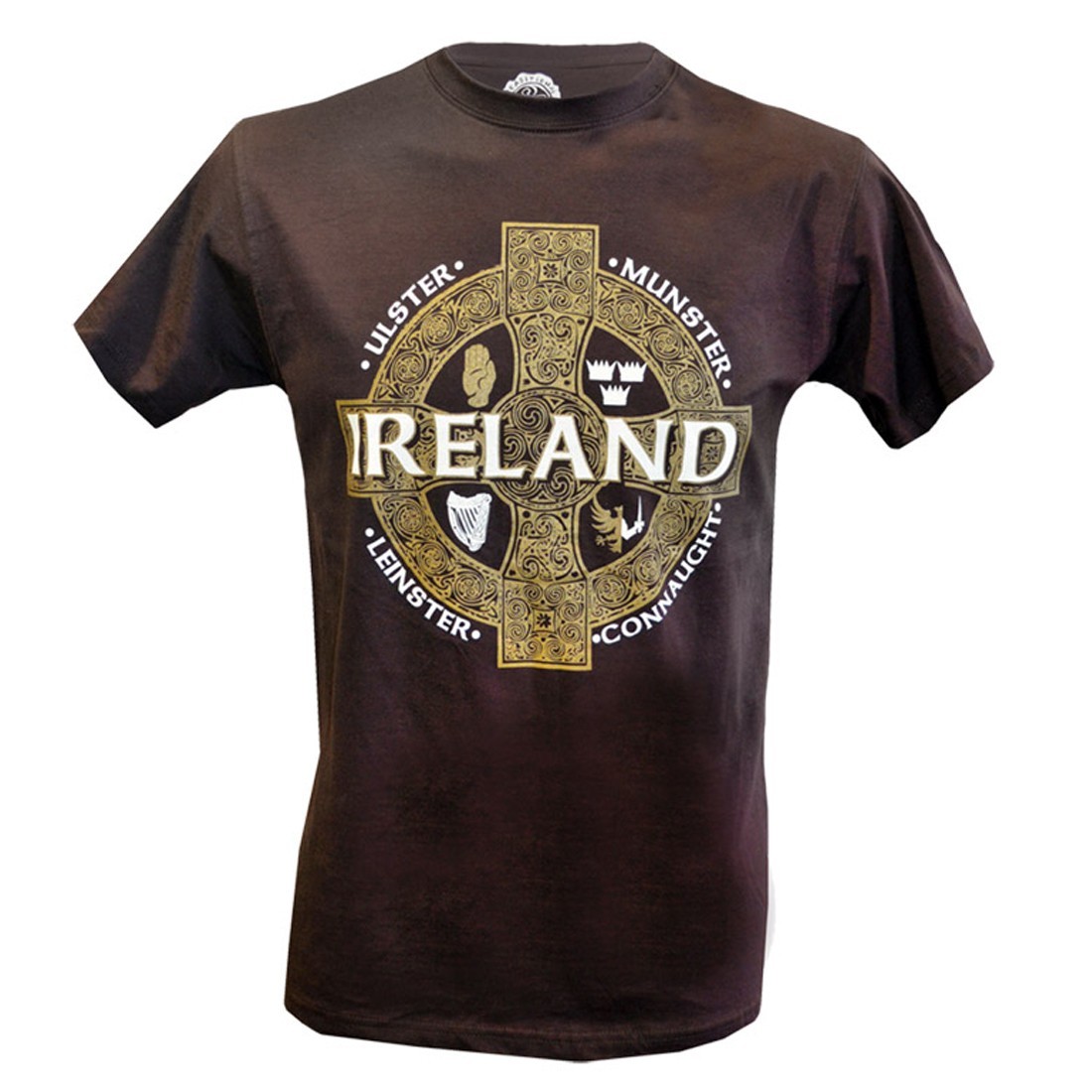Traditional Craft Limited Chocolate Ireland Celtic Cross T-Shirt