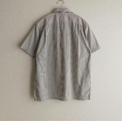 PHIGVEL Stripe Half-Zip Shirt Brown Sample M Size