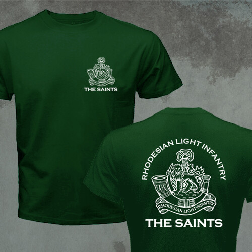 RLI Commando Rhodesian Light Infantry Bush War Army Military Motto T-shirt gallery