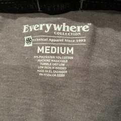 686 Everywhere Collection Technical Apparel Colorblock T Shirt M Gray Blue Black