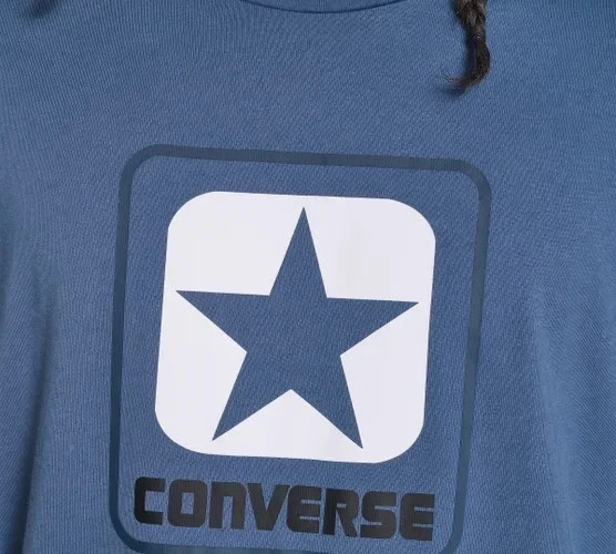 Converse Men's Short Sleeve Star Logo Graphic T-Shirt, Blue, Size XL gallery