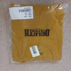 NWT! DULUTH Trading Men’s Yellow Mustard Cotton Short Sleeve Tee Shirt Casual L