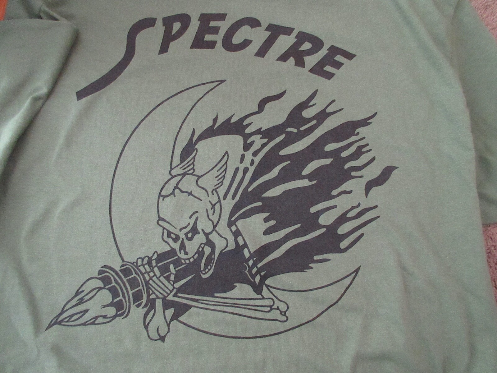 AC-130 GUNSHIP New SPECTRE Silk Screened T-Shirt LARGE Military Ultra Cotton 6oz gallery