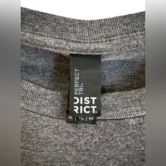 District Perfect Tri Long Sleeve “Rest Day” Graphic Tee Gray XL
