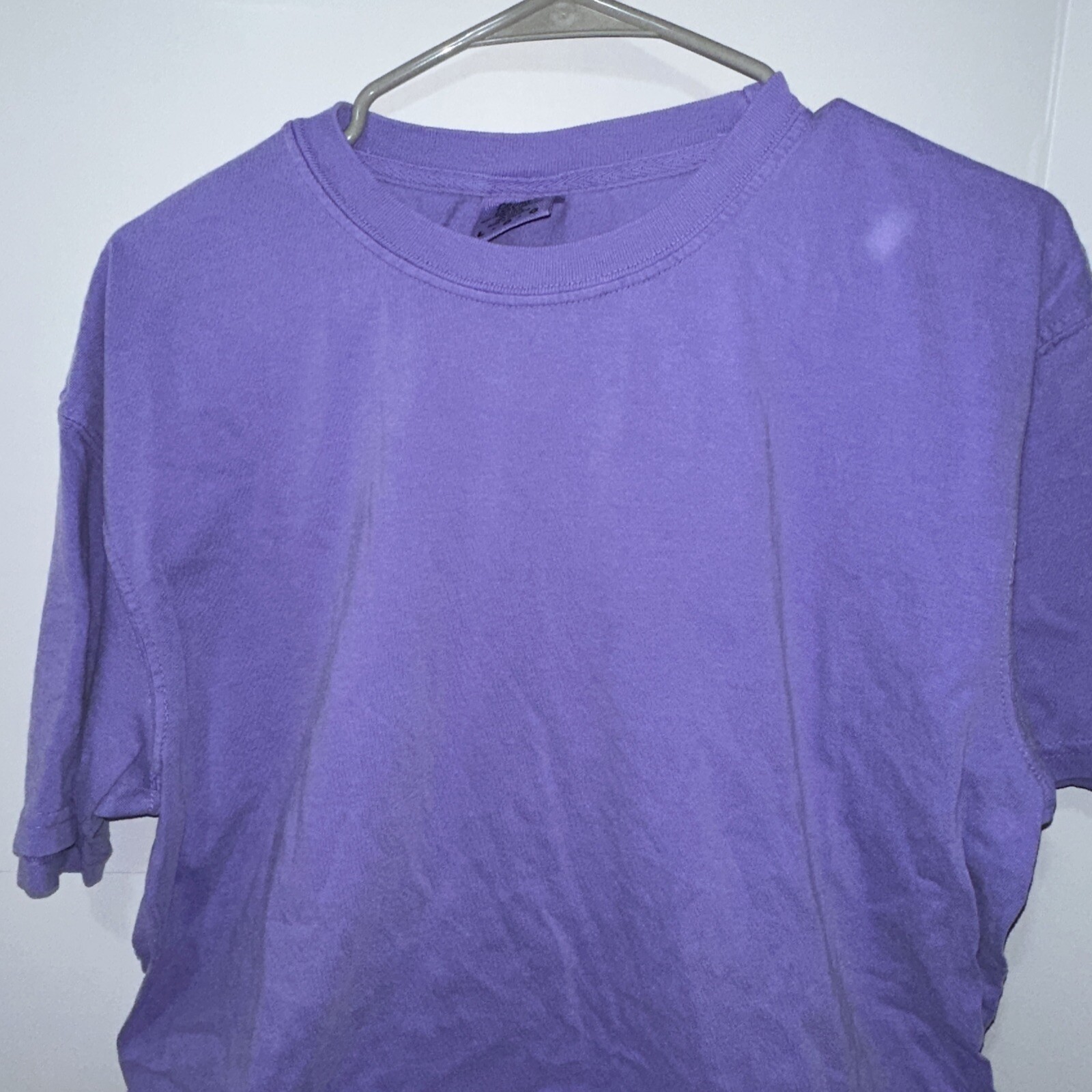 NEW Purple Comfort Colors Men Heavy Ring Spun Short Sleeve Shirt 1717 Large
