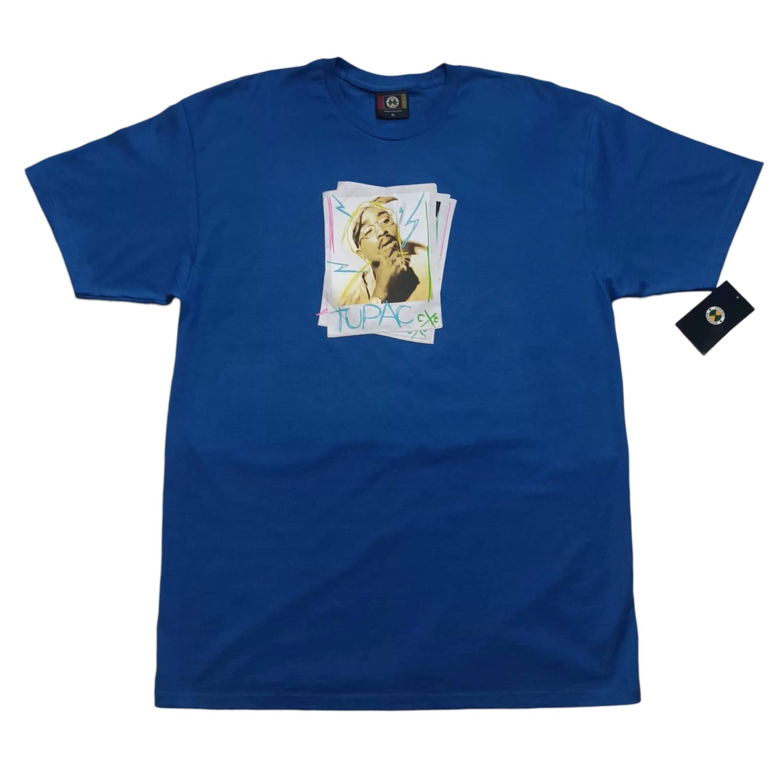 Cross Colours Tupac Shakur T-Shirt Men's Size XL Hip Hop Rap New NWT gallery