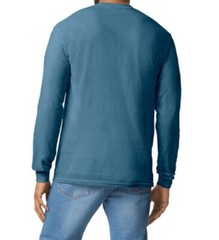 First Quality NEW Indigo Blue Gildan Heavy Cotton Adult Long Sleeve T Size M.