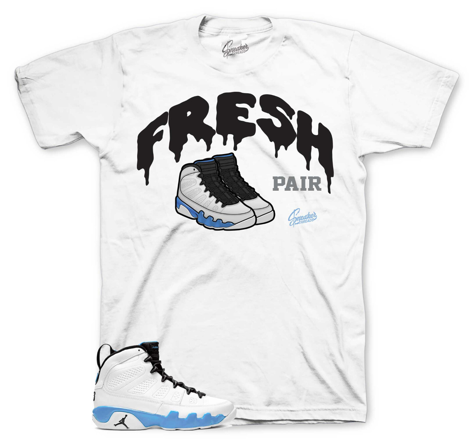 Shirts To Match Jordan 9 Powder Blue Sneakers - Daily Routine Tees gallery