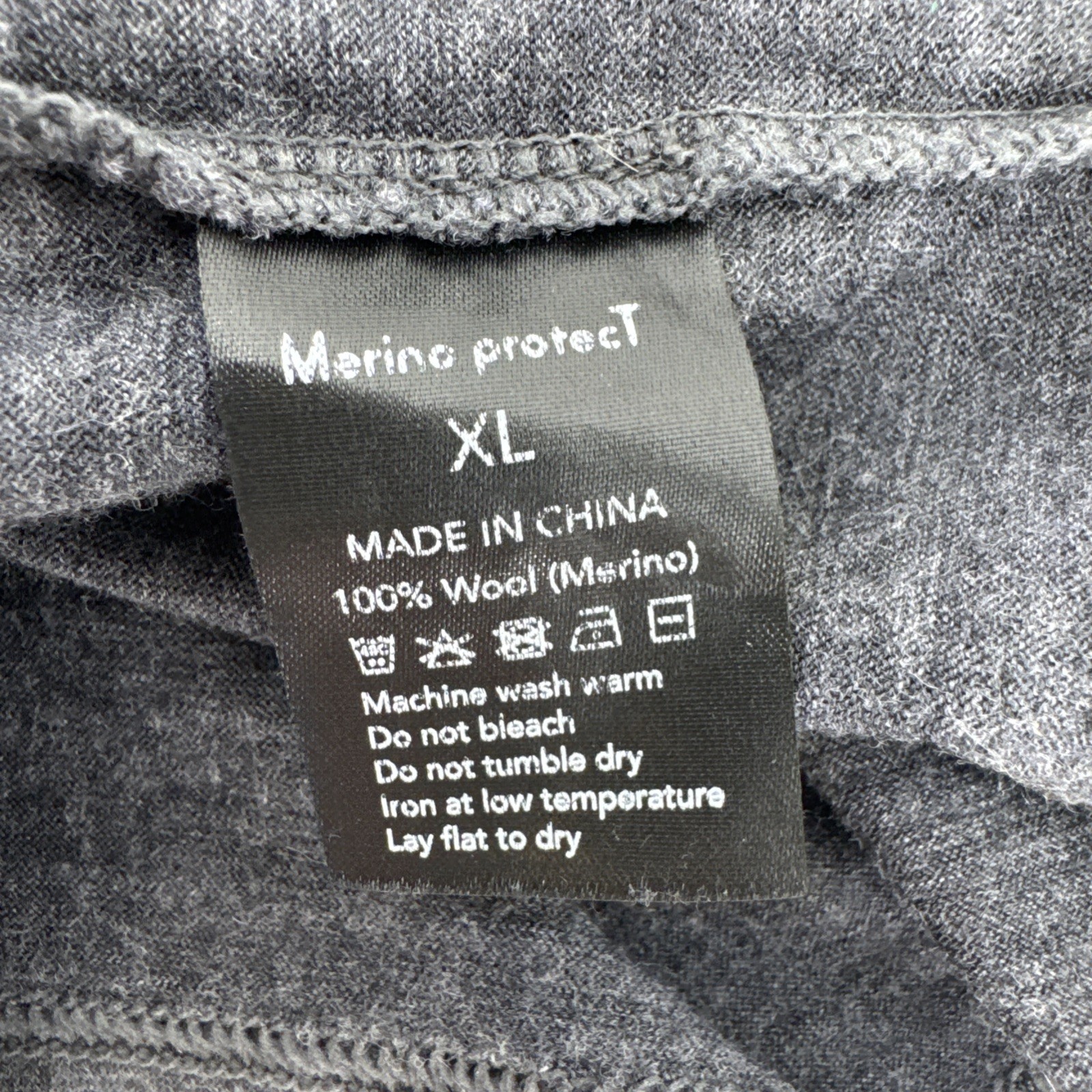 Merino Protect Shirt Mens Med Gray Lightweight Wool Crewneck Tee T-Shirt -Read gallery