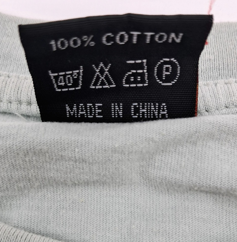 VTG I Have Climbed Up the Great Wall Graphic China T-Shirt Size L Sage Green gallery