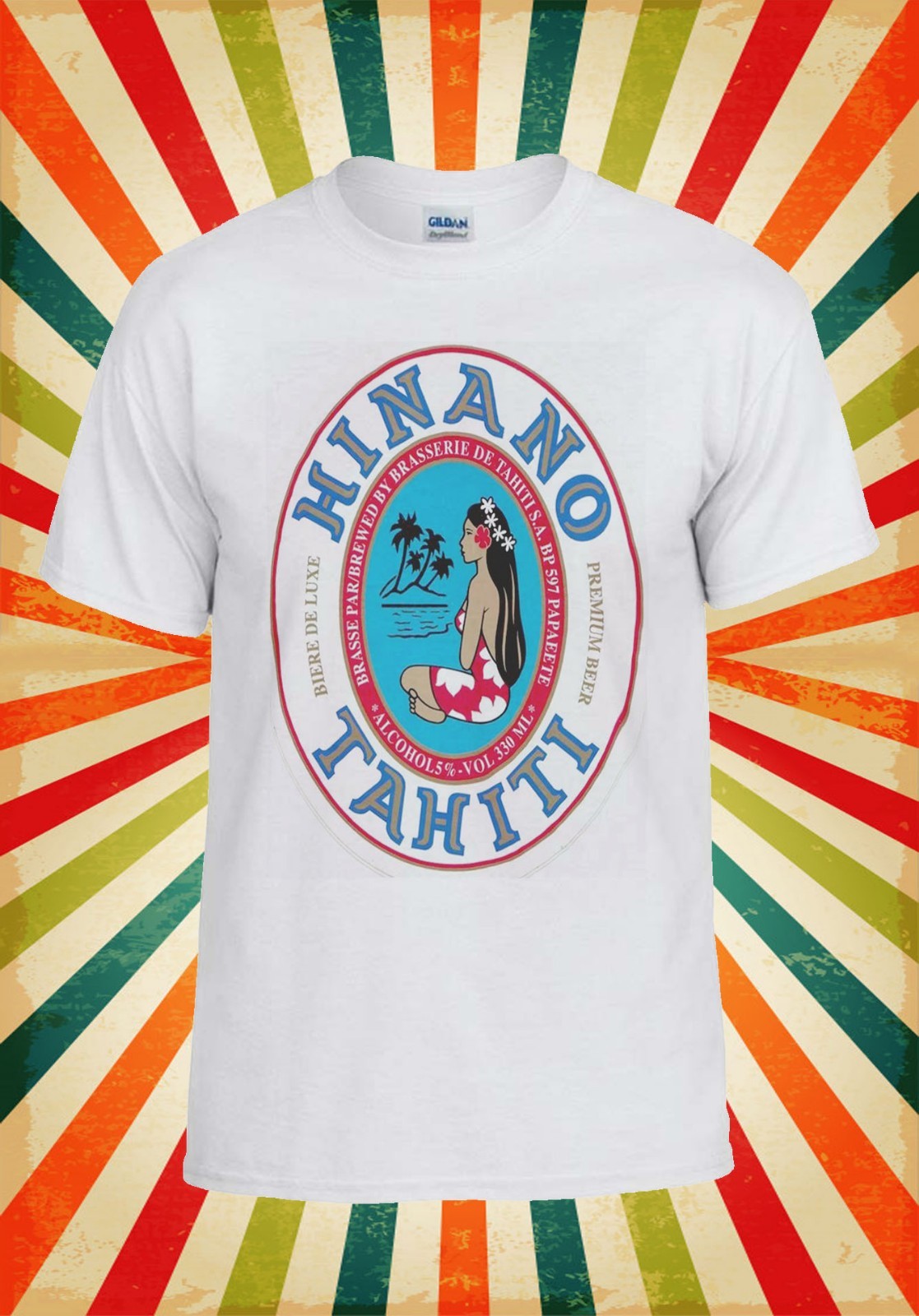 Hinano Beer Papeete Tahiti Polynesia Men Women Vest Tank Top Unisex T Shirt gallery