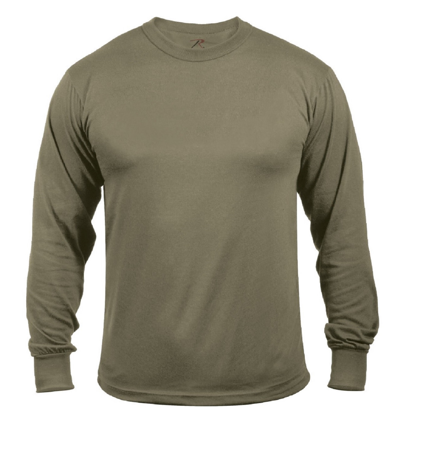 LONG SLEEVE T-Shirt Performance Poly Moisture Wicking Solid Military Veteran L/S gallery