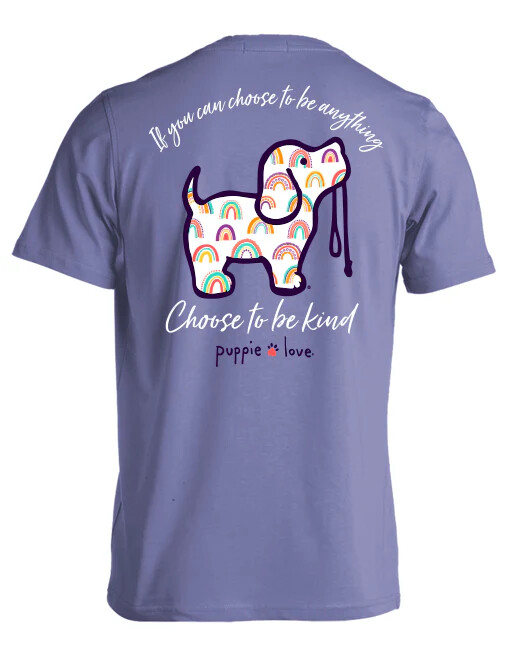New PUPPIE LOVE RAINBOW PUP T-SHIRT