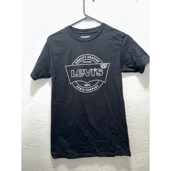 Levi's Men's Black Crew Neck Graphic T Shirt Size S gallery