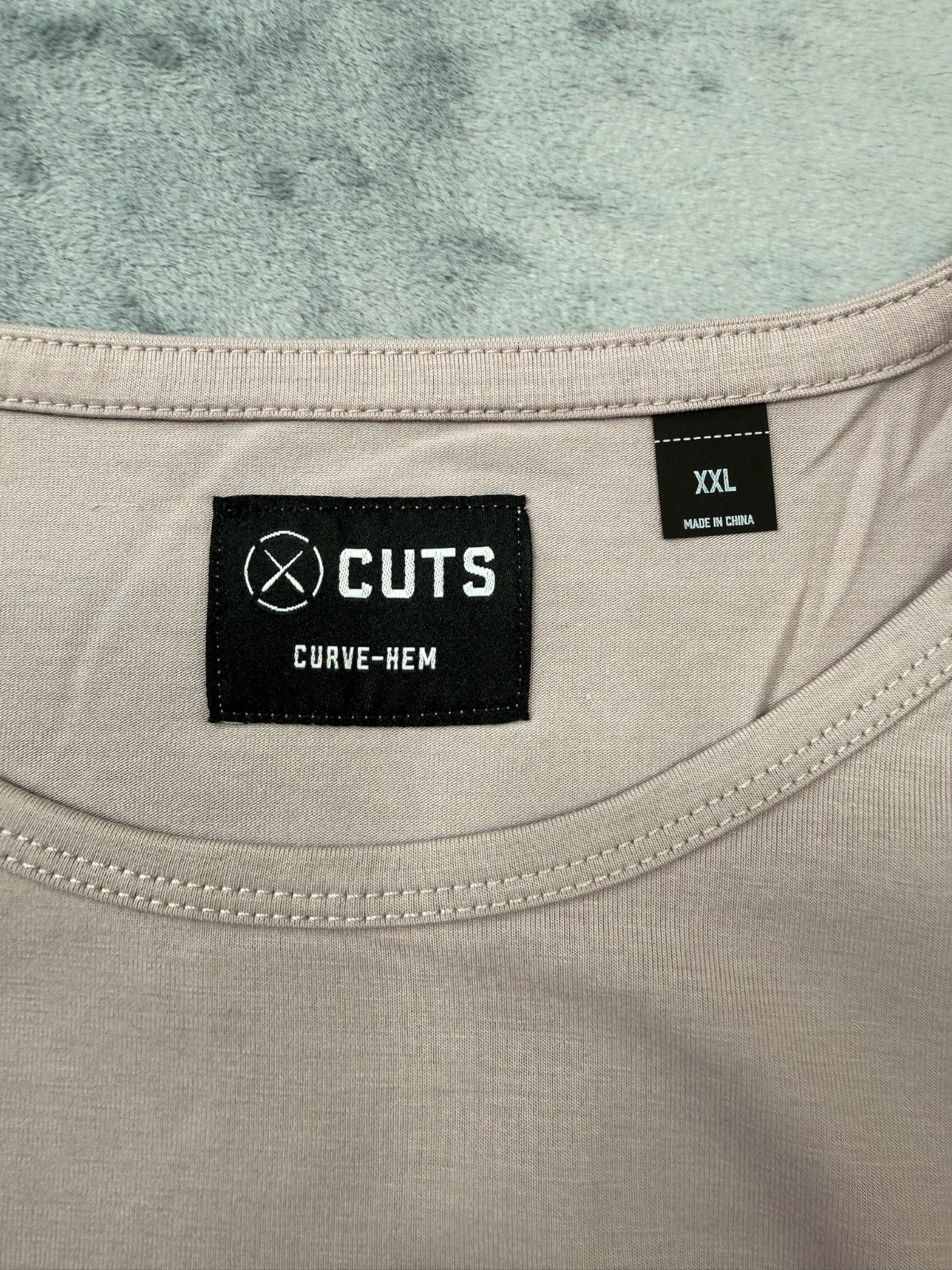 Cuts Clothing Short Sleeve Crew Curve-Hem T-Shirt Mens XXL 2XL Concrete Pyca Pro gallery