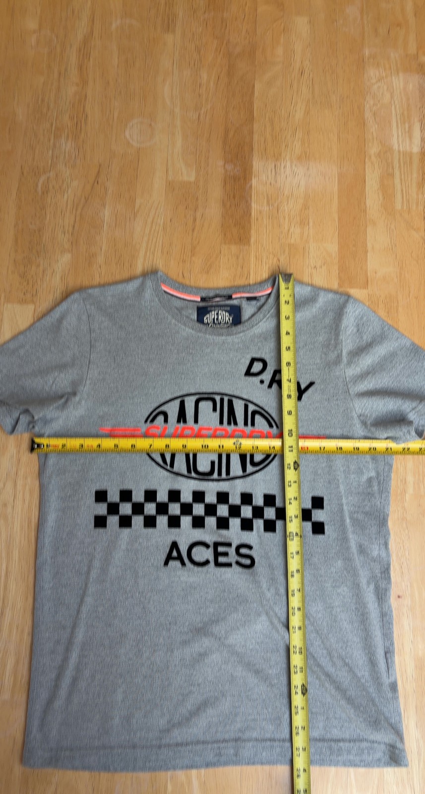 Superdry The Vintage Racing Tee Grey Size L gallery