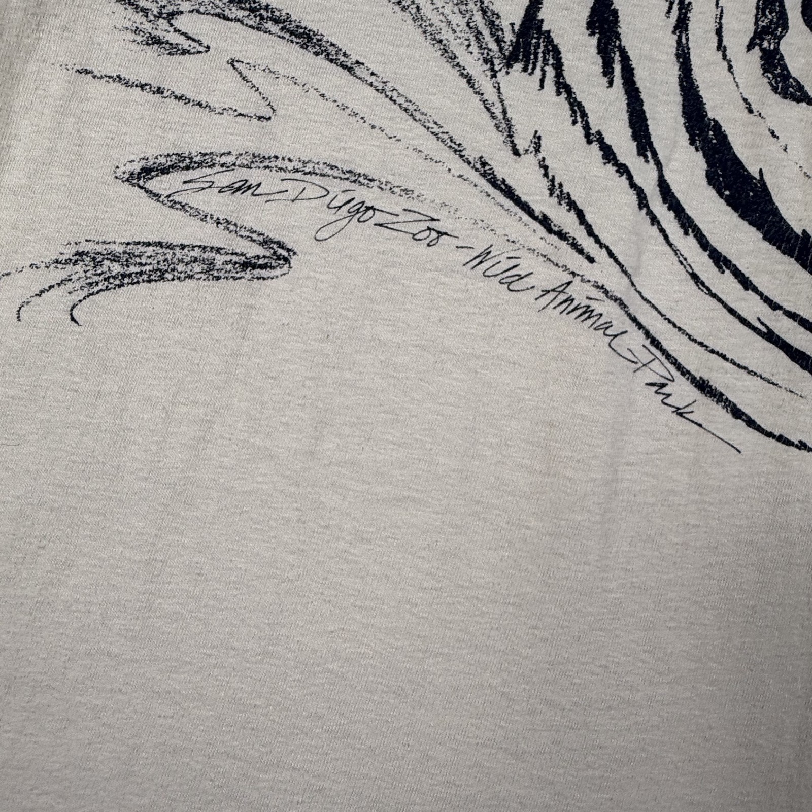 Vintage San Diego Zoo Shirt Mens Large Tiger Art Stedman Single Stitch Made USA gallery