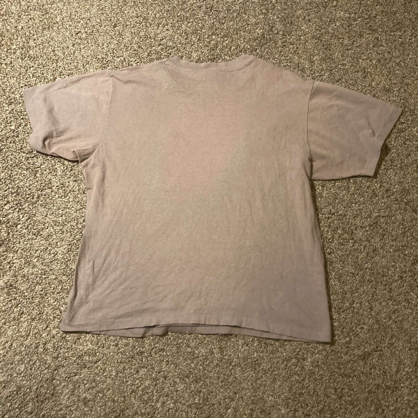 Vintage 80s 90s Hanes Blank Single Stitch T Shirt Boxy M/L USA Gray Brown gallery