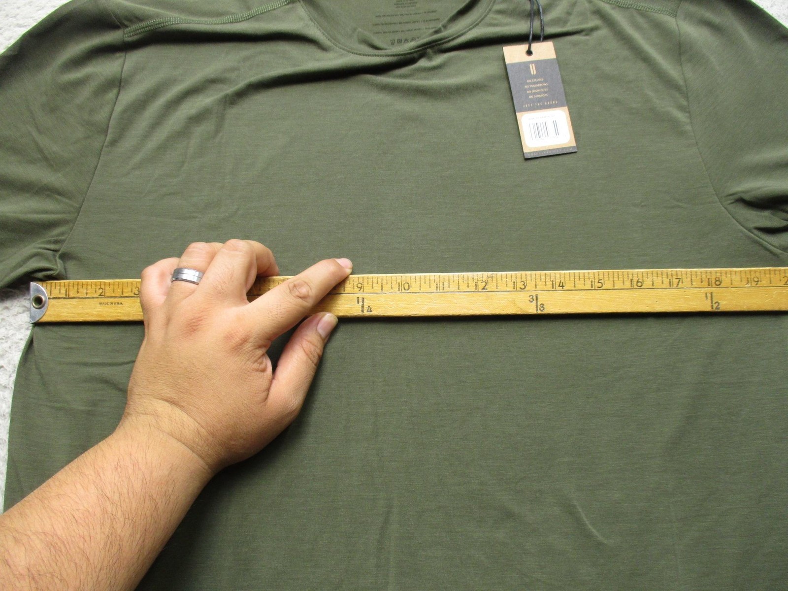 NOBULL Shirt Mens L Green Lightweight Stretch Crewneck Athletic Training Tee gallery