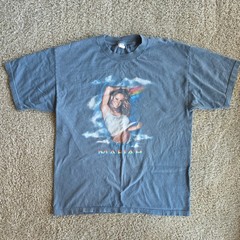 Y2K Mariah Carey 2000 Vintage Rainbow World Tour Band Concert Tee, Shirt, SZ XL