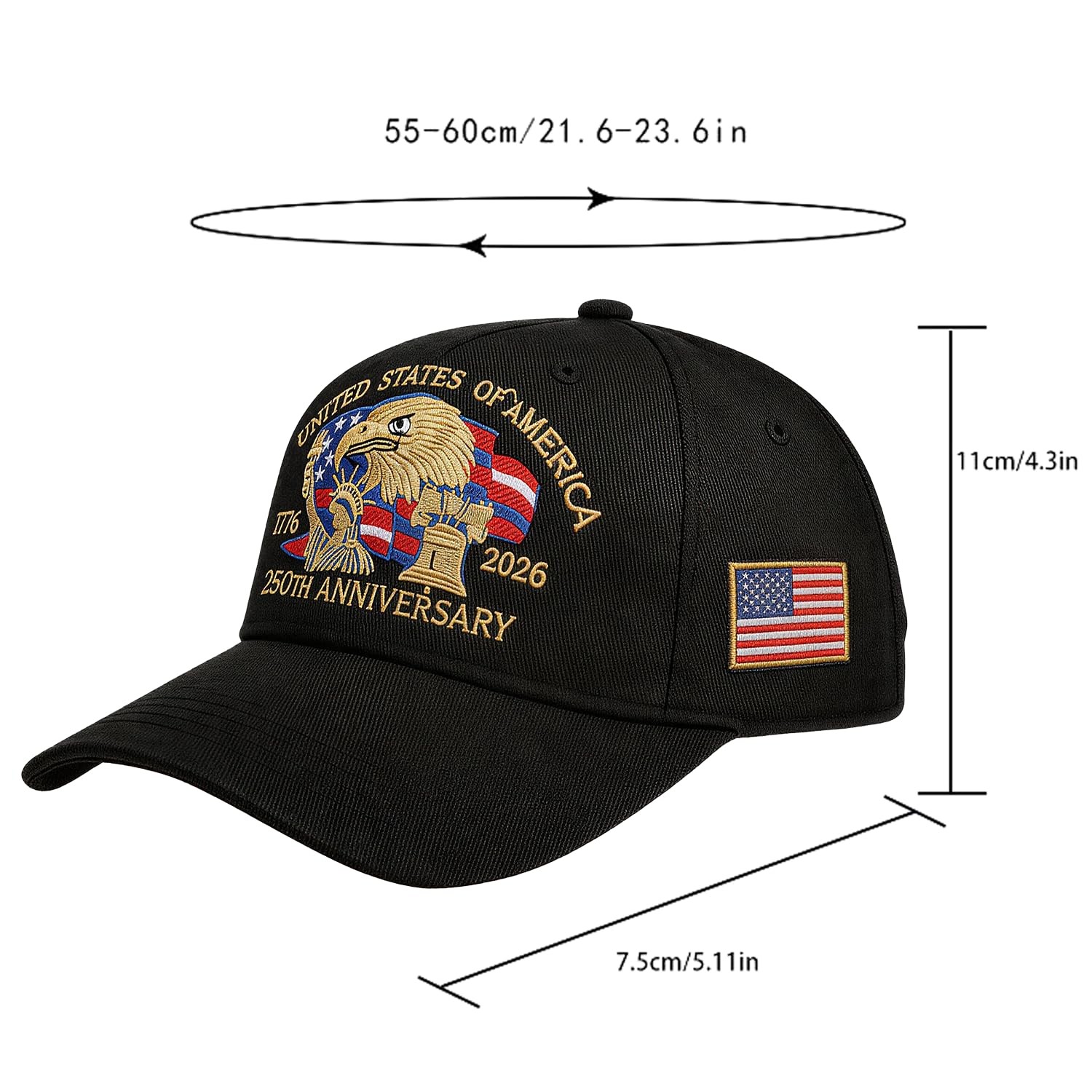 250th Anniversary USA Hat Adjustable United States 250th Anniversary Hat Ret... gallery
