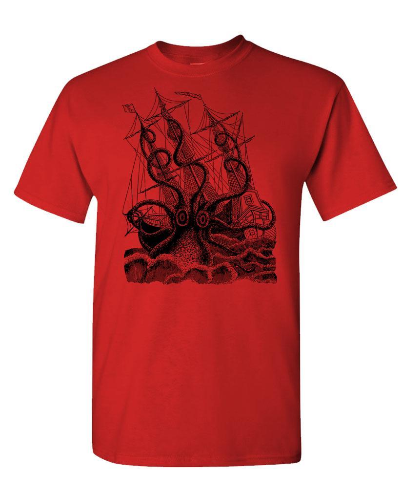 SEA MONSTER KRAKEN - Unisex Cotton T-Shirt Tee Shirt gallery