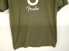 Fender Graphic T-Shirt Men’s Large Olive Drab Green Short Sleeve AlStyle