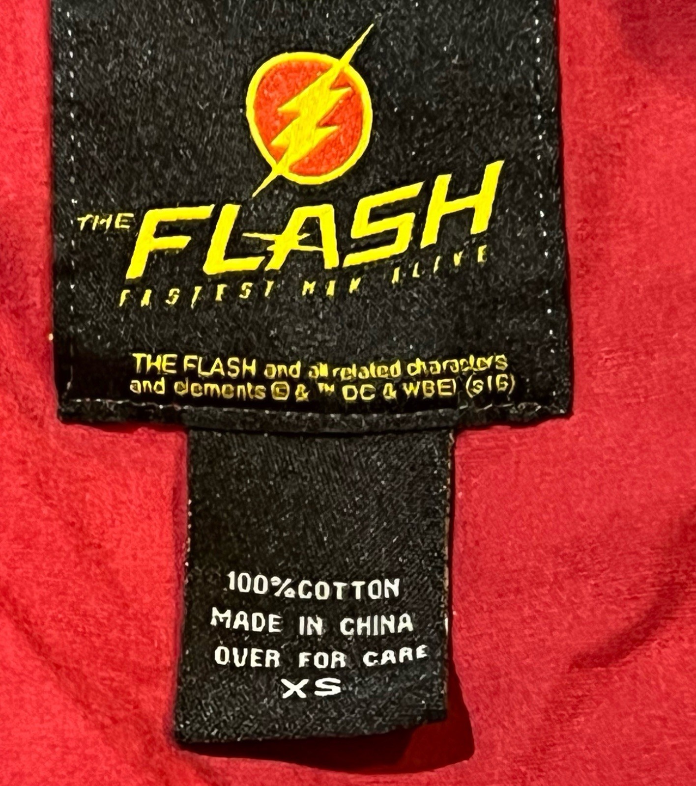 DC Comics The Flash Logo Button-Up Shirt Size XS gallery
