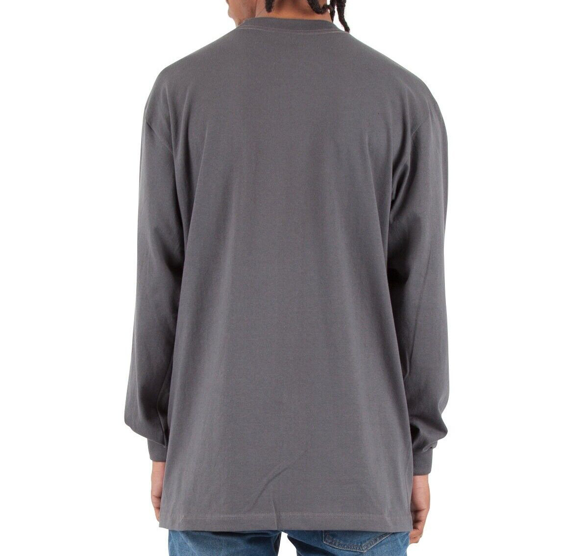 Shaka Wear Max Heavyweight Long-Sleeve T-Shirt Plain Crewneck Tee New S-5XL gallery