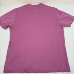 Bugatchi Uomo Mens Purple V-Neck Short Sleeve T-Shirt Size M Regular Fit Solid
