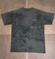 Vintage Gorpcore Shirt Large Coral Reef Ocean Surf Fish Hawaii All Over Print