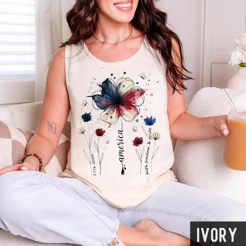 Comfort USA 250th Anniversary Tank Top Patriotic gallery