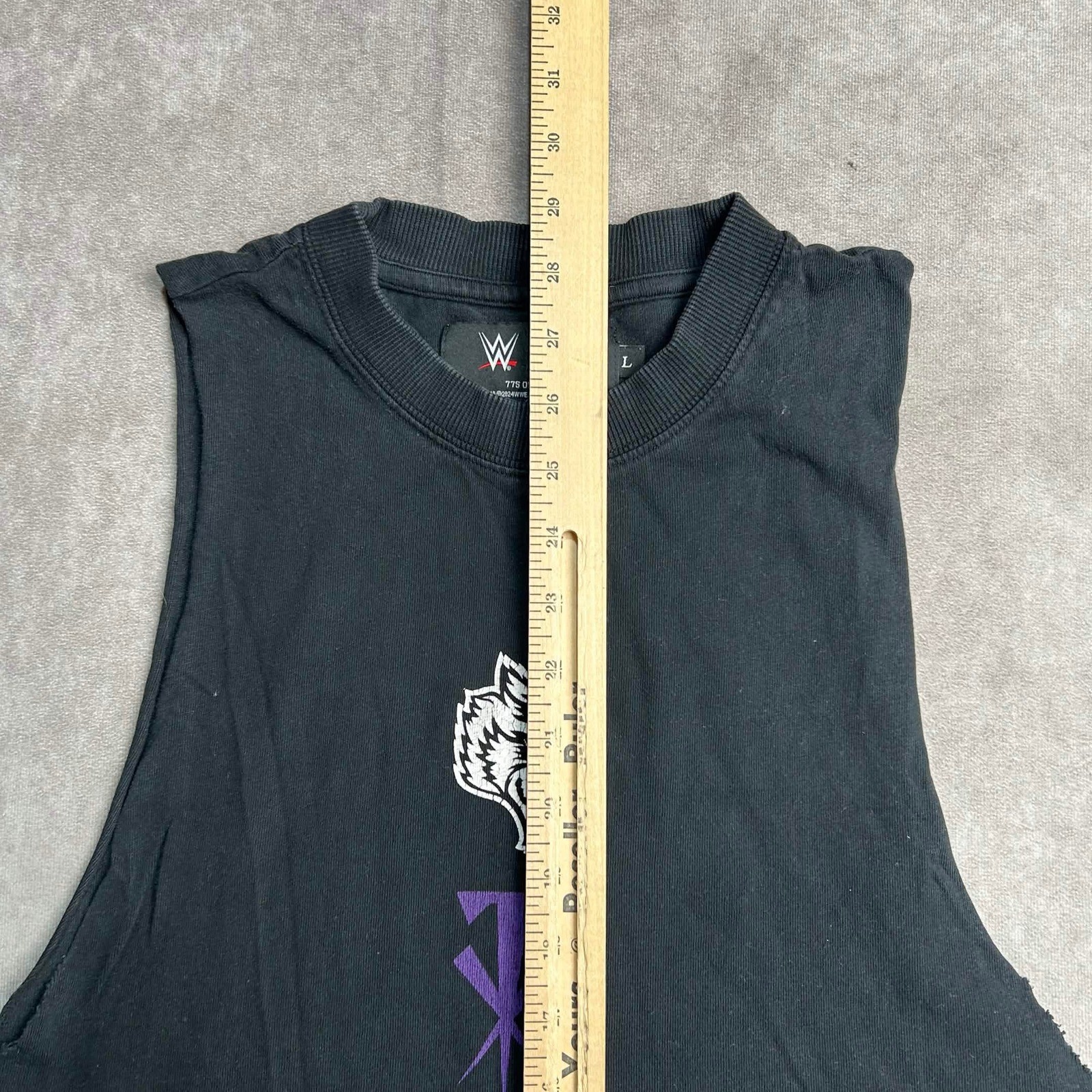 WWE Darc Sport Undertaker Men's L Muscle Tank Top Black Limited Edition Cut Off* gallery