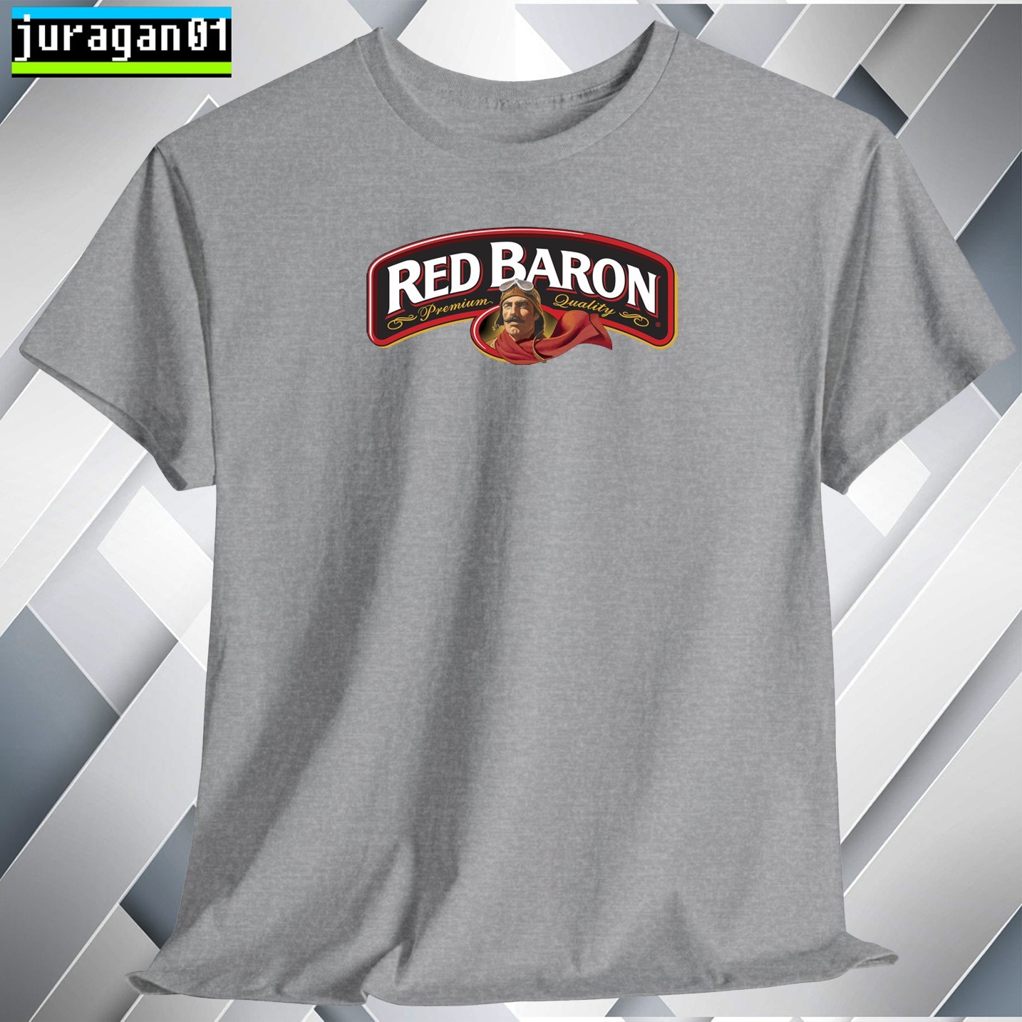 Red Baron frozen pizza Shirt Logo Black/Gray/Blue/Red/White S to 5XL Made in USA gallery